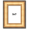 PosterPalooza | Photo Size Traditional Gold Picture Frame - UV Acrylic, Foam Board Backing, Hanging Hardware - 2 of 4