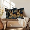 2Pack William Morris Rabbit Throw Pillow Covers Floral Art Nouveau Home Decor Chinoiserie Pillowcase 18x18 Inch 1-Sided Print - 2 of 4