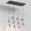 ET2 Lighting Dewdrop 10 - Light Island Pendant Light in  Black - 3 of 4