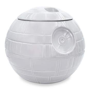 Ukonic Star Wars Death Star Ceramic Cookie Jar Container | 9.75 Inches Tall