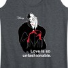 Women's - Disney Villains - Cruella De Vil Love Unfasionable Graphic Racerback Tank - 2 of 4