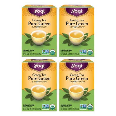 Yogi Tea - Green Tea Pure Green -  64 ct, 4 Pack