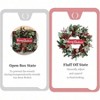 24 inch artificial decoration wreaths front door with lamb's leaves berries pine cones winter spring wreath indoor outdoor home wall - 4 of 4