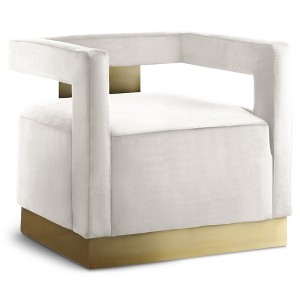 Meridian Furniture,Armani Velvet Accent Chair - 1 of 4