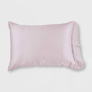 Standard/Queen 300 Thread Count 2-in-1 Pillowcase & Protector with Zipper Closure Purple - GLOW