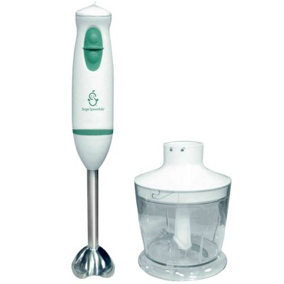 Sage Spoonfuls Puree & Blend Baby Food Immersion Blender & Processor  - White