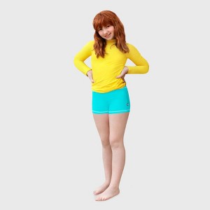 City Threads Girls UPF 50+ Quick-Dry Swim Boy Shorts - USA-Made - 1 of 4