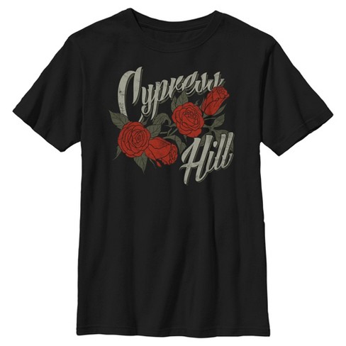 Boy's Cypress Hill Roses Logo T-shirt - Black - X Small : Target