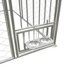 SEVOBAL Pet Doors, Gates and Pens Large Dog Kennel with Swivel Feeder and Waterproof Cover for Outdoor Use, Silver, 10"*10"*5" - 2 of 4