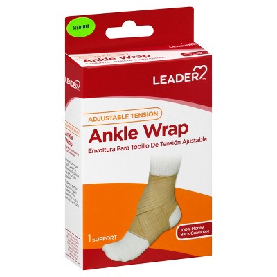 Leader Medium Adjustable Tension Ankle Wrap 1 ea