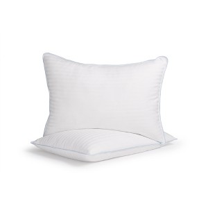 2 Pack Medium Firmness Down Alternative Bed Pillow - eLuxury - 1 of 4