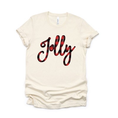 Simply Sage Market Women's Jolly Plaid Short Sleeve Graphic Tee