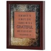 Dicksons Inspirational Tabletop or Hanging Wall Art Picture Frame For Living Room 9 x 11 Wood and Glass Therefore Be Strong Plaid - 2 of 3