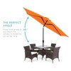 Best Choice Products 10ft Outdoor Steel Market Patio Umbrella w/ Crank, Tilt Push Button, 6 Ribs - 2 of 4