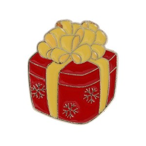 Unique Bargains Christmas Brooches Alloy Dripping Wax White 0.98"x1.18" 1 Pc - 1 of 4