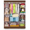 GustoWave 4-Tier 10-Lattices Portable Clothes Closet Wardrobe Non-Woven Fabric Storage Organizer Shelf Standing Closet - 3 of 4