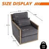 MOONMISS 360 Degree Corduroy Swivel Barrel Chair,Leisure Arm Chair for Nursery,Hotel,Bedroom,Office,Lounge - 4 of 4