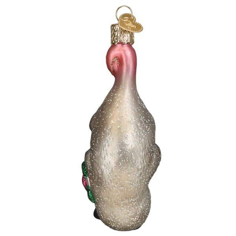 Old World Christmas Blossom Opossum  -  One Glass Ornament 4.25 Inches -  Playing Possem Ornament  -  12569  -  Glass  -  Gray, 3 of 4