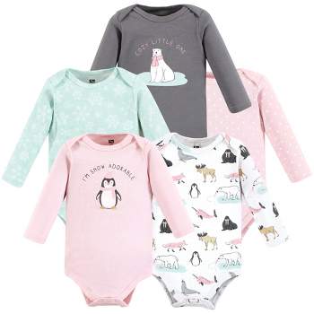 Cute and Comfy 8-Piece Uni Cotton Bodysuits and Rompers for Baby Girls,  featuring Adorable Farm Animals, 0-3 Months