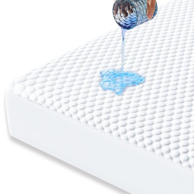 JIONJOY Waterproof Breathable Bed Sheet Extra Long Skirt Fits up to 21 Inches Deep Pocket Mattress Cover