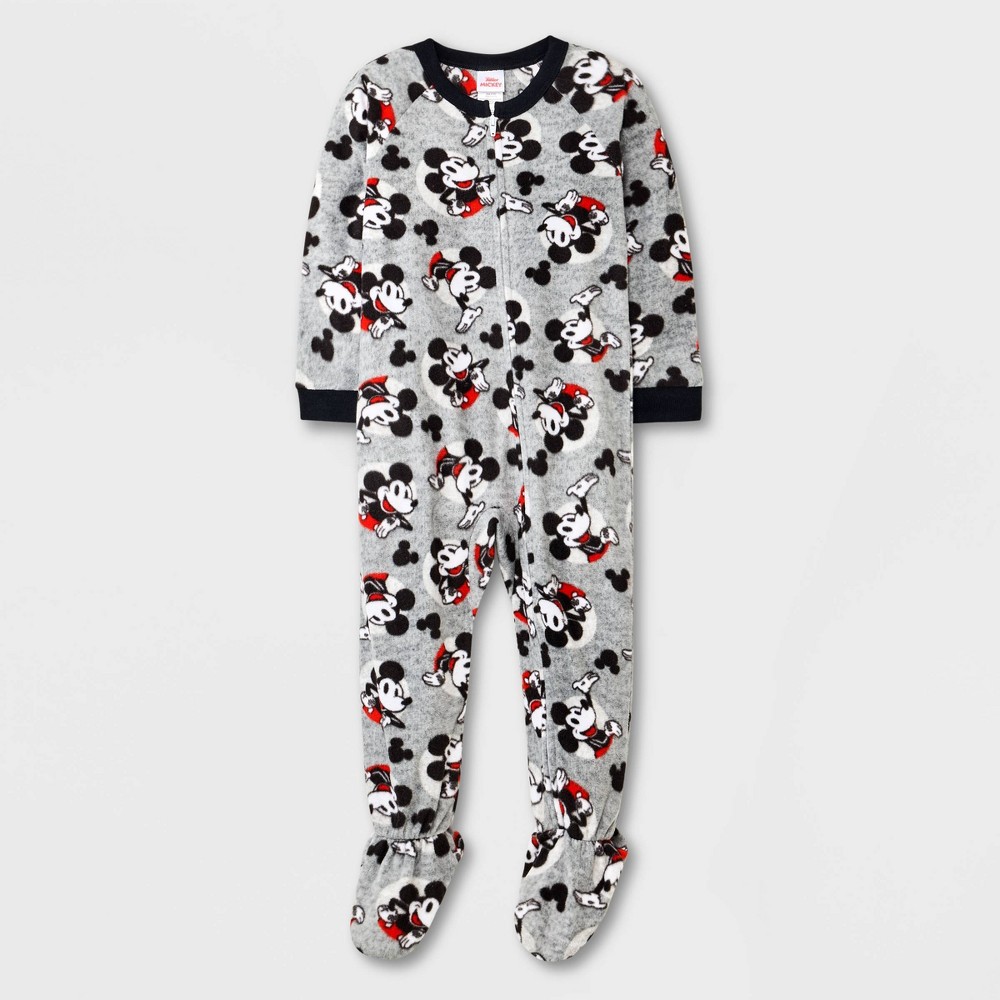 Photos - Duvet Toddler Boys' Mickey Mouse Wearable Blanket - Black 2T