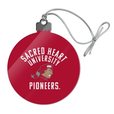 Sacred Heart University Pioneers Logo Acrylic Christmas Tree Holiday Ornament
