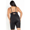 ASSETS by SPANX Women's Plus Size Remarkable Results Open-Bust Brief  Bodysuit - Black 3X