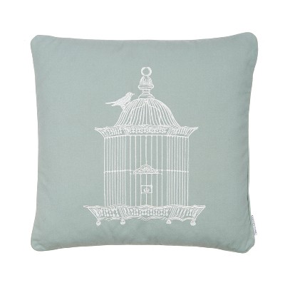 Palladium Grey Birdcage Decorative Pillow - Levtex Home