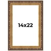 PosterPalooza | Museum Gold Picture Frame - UV Acrylic, Foam Board Backing, Hanging Hardware - 2 of 4