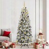 vidaXL Artificial Christmas Tree with 300 LEDs White 78 x 78 x 210 cm - 2 of 4