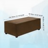 Unique Bargains Stretchy Soft Comfortable Rectangular Foot Stool Cover - 2 of 4