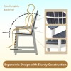 Syemin Patio Accent Chairs, Outdoor Tall Adirondack Chair with High Back, Widened Arms for Backyard, Garden, Yard, Gray, 27.95"*24"*45" - 4 of 4