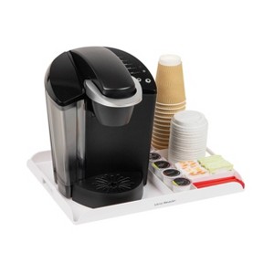 Mind Reader Coffee Station Serving Tray 7 Pod Capacity White: Coffee Bar Accessories & Pod Coffee Maker Parts - 1 of 4