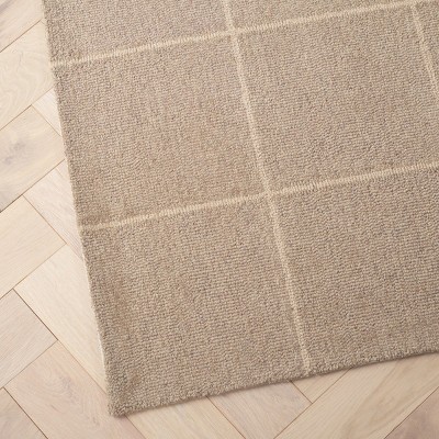 Ivory Hand-Tufted Wool and Synthetic Area Rug, 3' x 5'