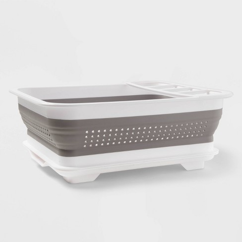 Collapsible Dish Rack White - Room Essentials™ - image 1 of 3