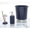 LunaLulinlk Steel Bathroom and Home Waste Can, Navy Blue - 4 of 4