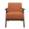 CAVINAS Polyester Accent Chair with Walnut Finish Wood Cushion Backrest,Upholstered Living Room Chairs,Reading Chairs for Living Room - 4 of 4