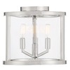 Crystorama Lighting Devon 3 - Light Flush Mount in  Polished Nickel - 4 of 4