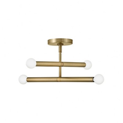 Millie Black Mid-Century Modern 4-Light Pendant