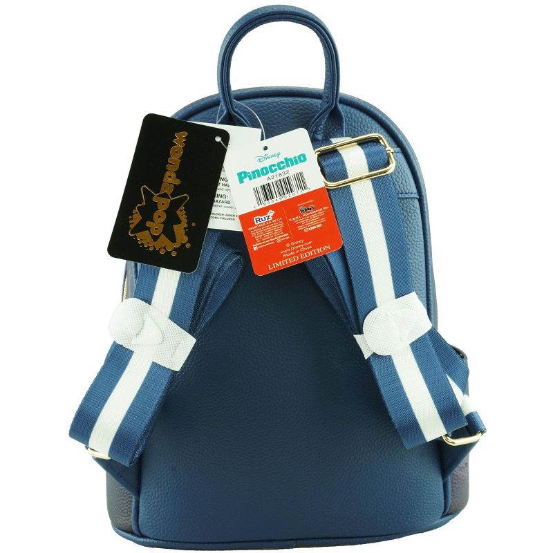 Pinocchio WondaPop 11" Vegan Leather Fashion Mini Backpack, 3 of 7