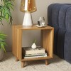 Yona Open Shelf Accent Table - ACC5739A - Brown Oak - Safavieh - 2 of 4