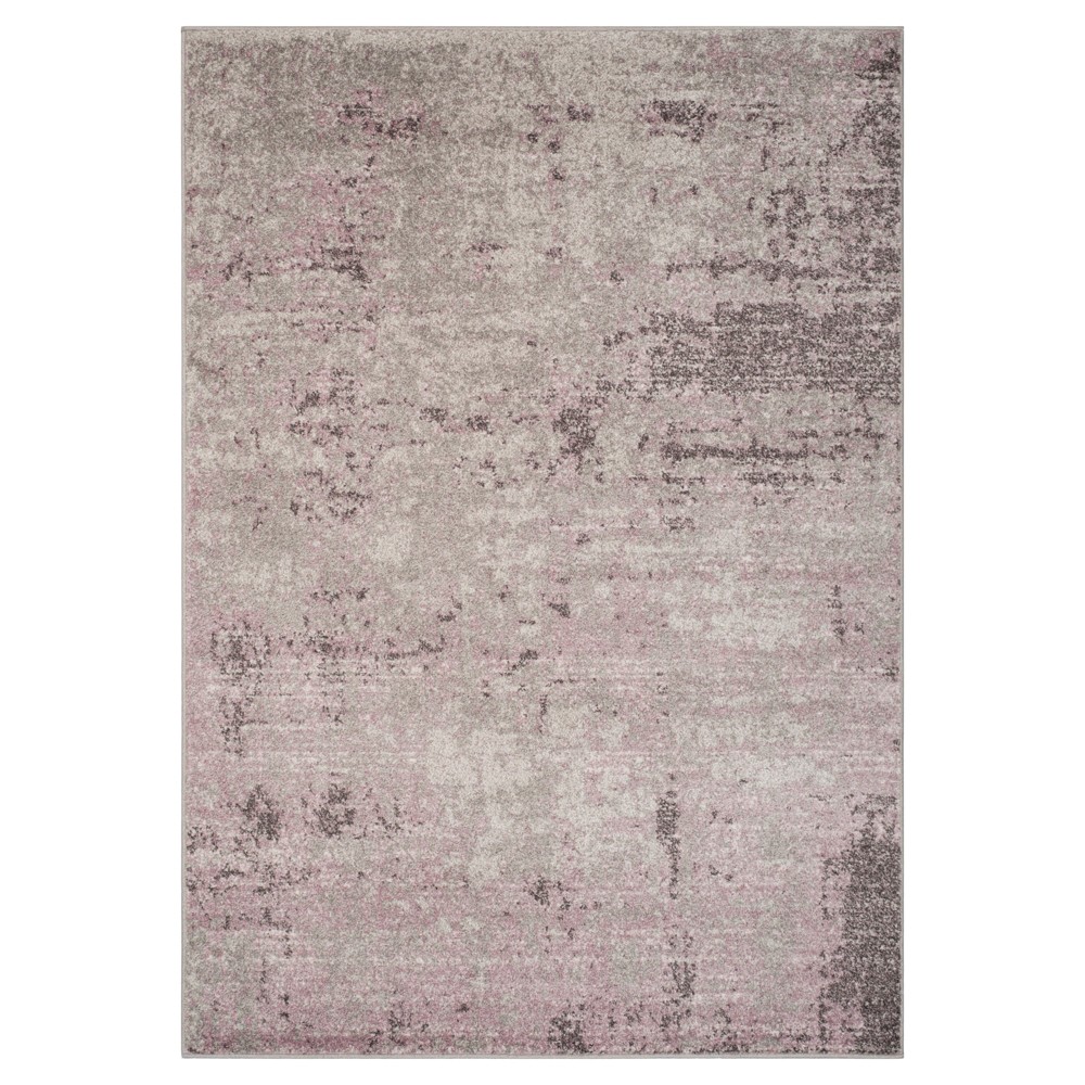 Light Gray/Purple Solid Loomed Accent Rug 3'x5' - Safavieh