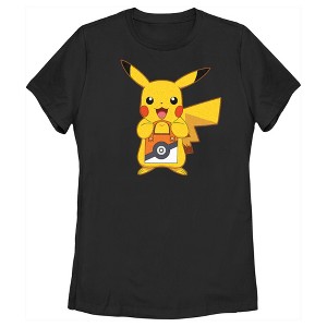 Women's Pokemon Halloween Pikachu Trick-or-Treat T-Shirt - 1 of 4