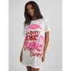 Women's Oversized Graphic T-Shirt Dress - White/Cherry Coke - 2 of 4