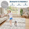 Washable Printed Rug Non Slip Low Pile Rug Soft Throw Floor Cover Foldable Indoor Carpet for Living Room Bedroom Playroom Nursery - 4 of 4