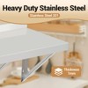 Stainless Steel Wall Shelf NSF Commercial Wall-Mounted Shelving Appliance & Equipment Metal Shelving With a Backsplash and Two Brackets - 3 of 4