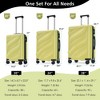 Lyngins 3-Piece Luggage Set –20" Carry on Luggage, Hardside Spinner Suitcase Set (24" & 28" ) 360° Silent Double Wheels, 3-Stage Telescoping Handle - 2 of 4