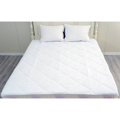 Columbia Waterproof Down-Alternative Mattress Pad, White, Full