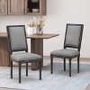 NicBex Vintage French Dining Chairs with Solid Wood Frame,Rustic Weathered Upholstered Kitchen Chairs,Living Room Chairs,Set of 2 - 4 of 4