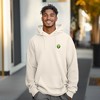 Dalix Alien Embroidery Relaxed Hoodie Soft Fleece Sweatshirt Drawcord Fit Lounge Mens - 3 of 4